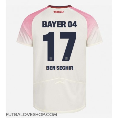 Dres Bayer Leverkusen Eliesse Ben Seghir #17 Preč 2025-26 Krátky Rukáv Dres Bayer Leverkusen Eliesse Ben Seghir #17 Preč 2025-26 Krátky Rukáv